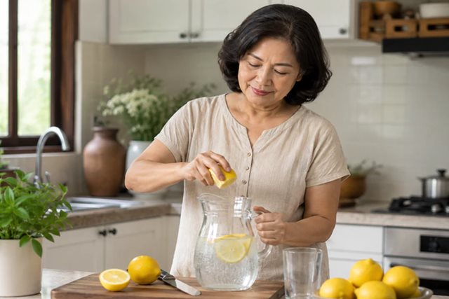 Sau tuổi 50, có nên uống nước chanh hằng ngày?